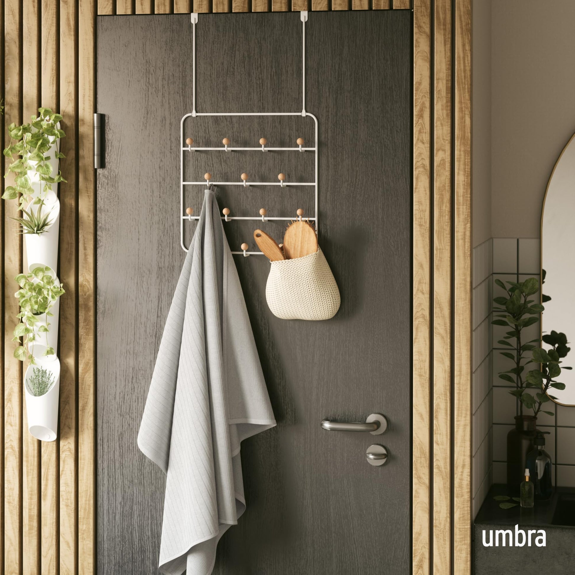 Perchero de Puerta Umbra Blanco ESTIQUE