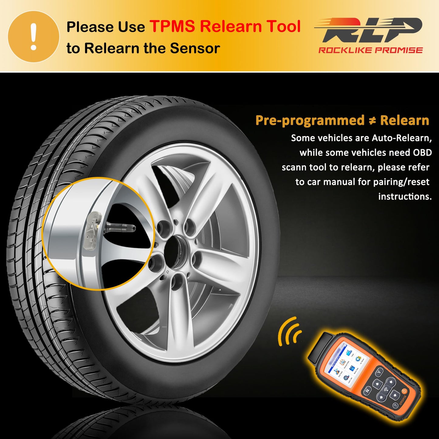 Sensor TPMS de Repuesto 315 MHz Compatible con Buick Cadillac Chevy GMC