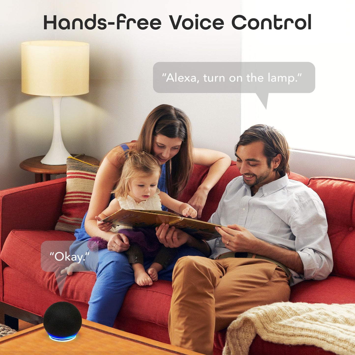 Geeni Surge Smart Power Strip, 6 tomacorrientes con 2 puertos USB, protección contra sobretensiones 12000J, monitoreo de energía, control de voz compatible con Alexa y Google Assistant, control remoto