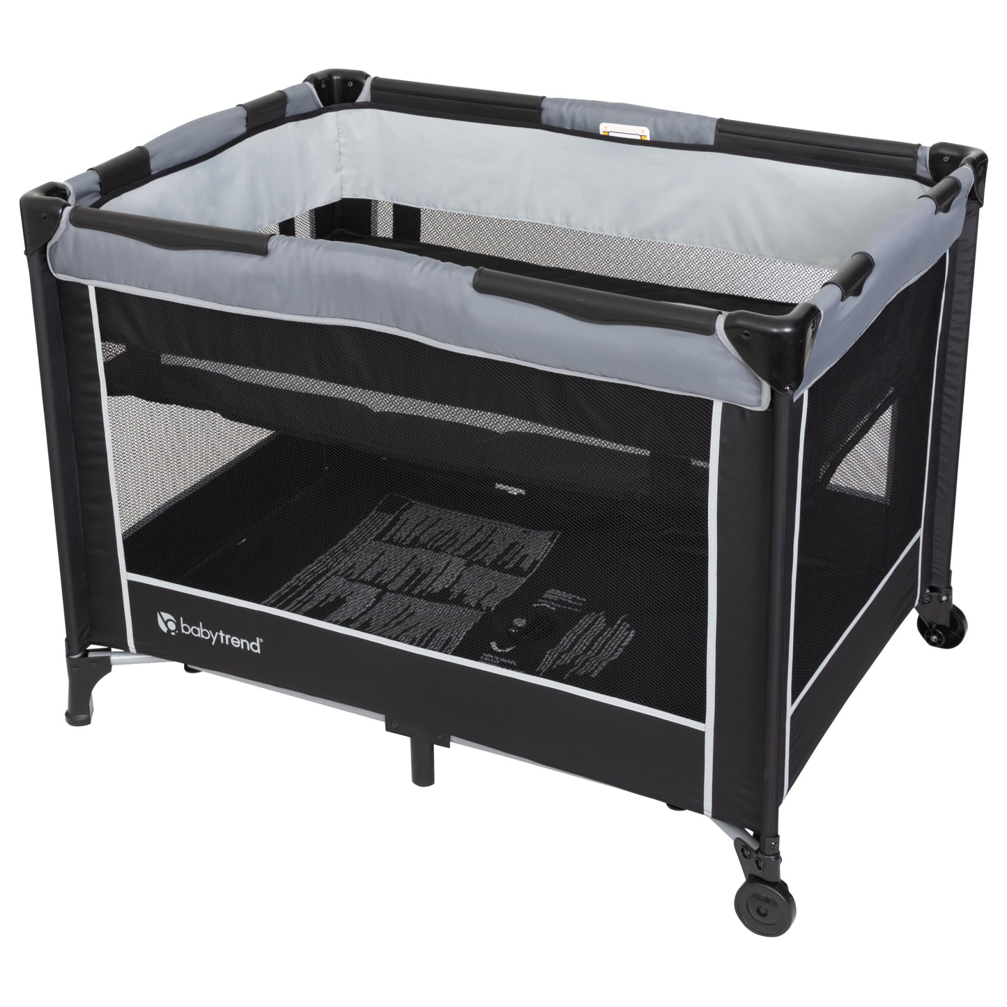 Baby Trend EZRest - Centro de guardería, nube plateada