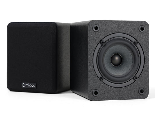 Altavoces de Estantería Micca Negro con Montaje en Pared