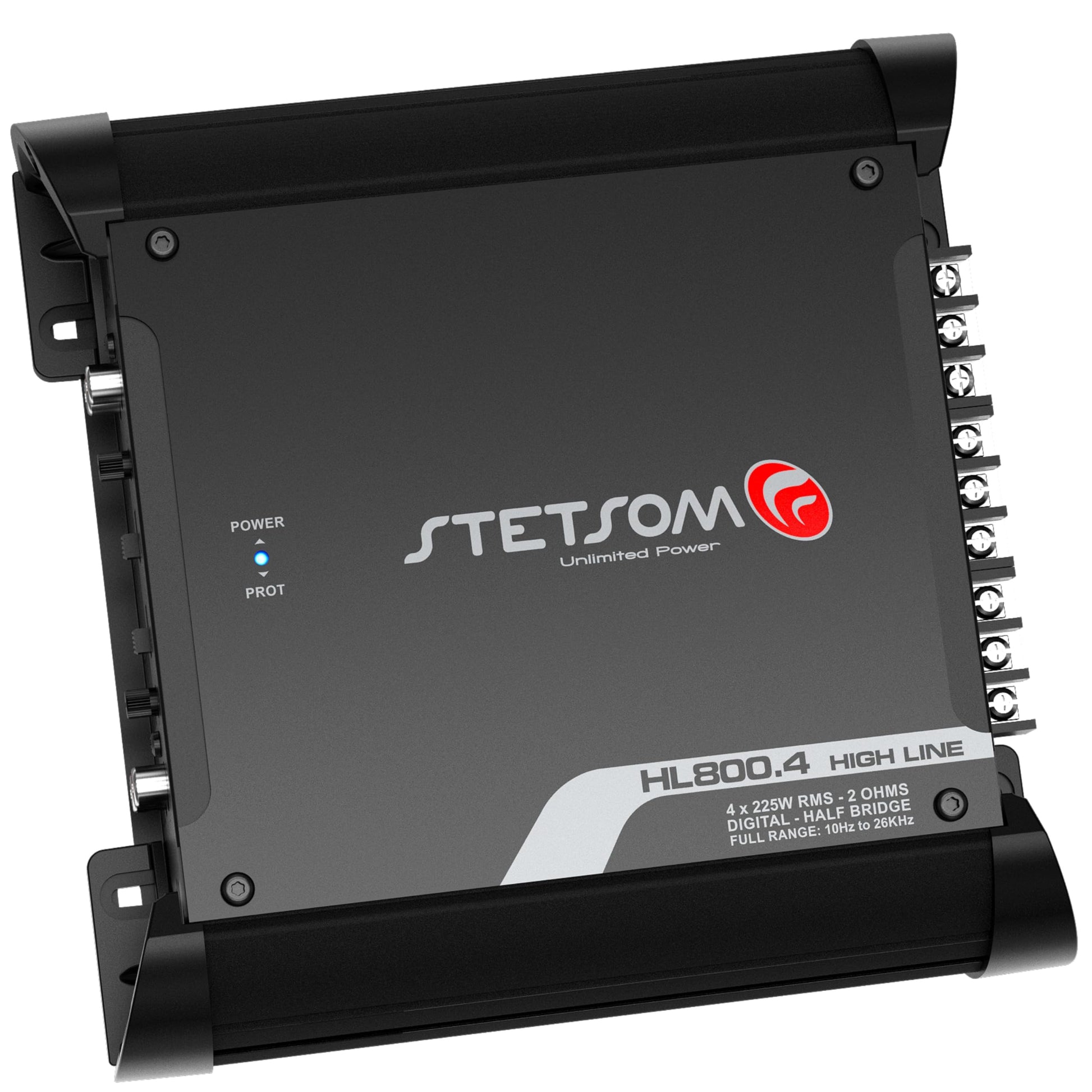 Amplificador Clase D Stetsom HL 800.4 2 Ohmios 4 Canales 800 Vatios de Rango Completo