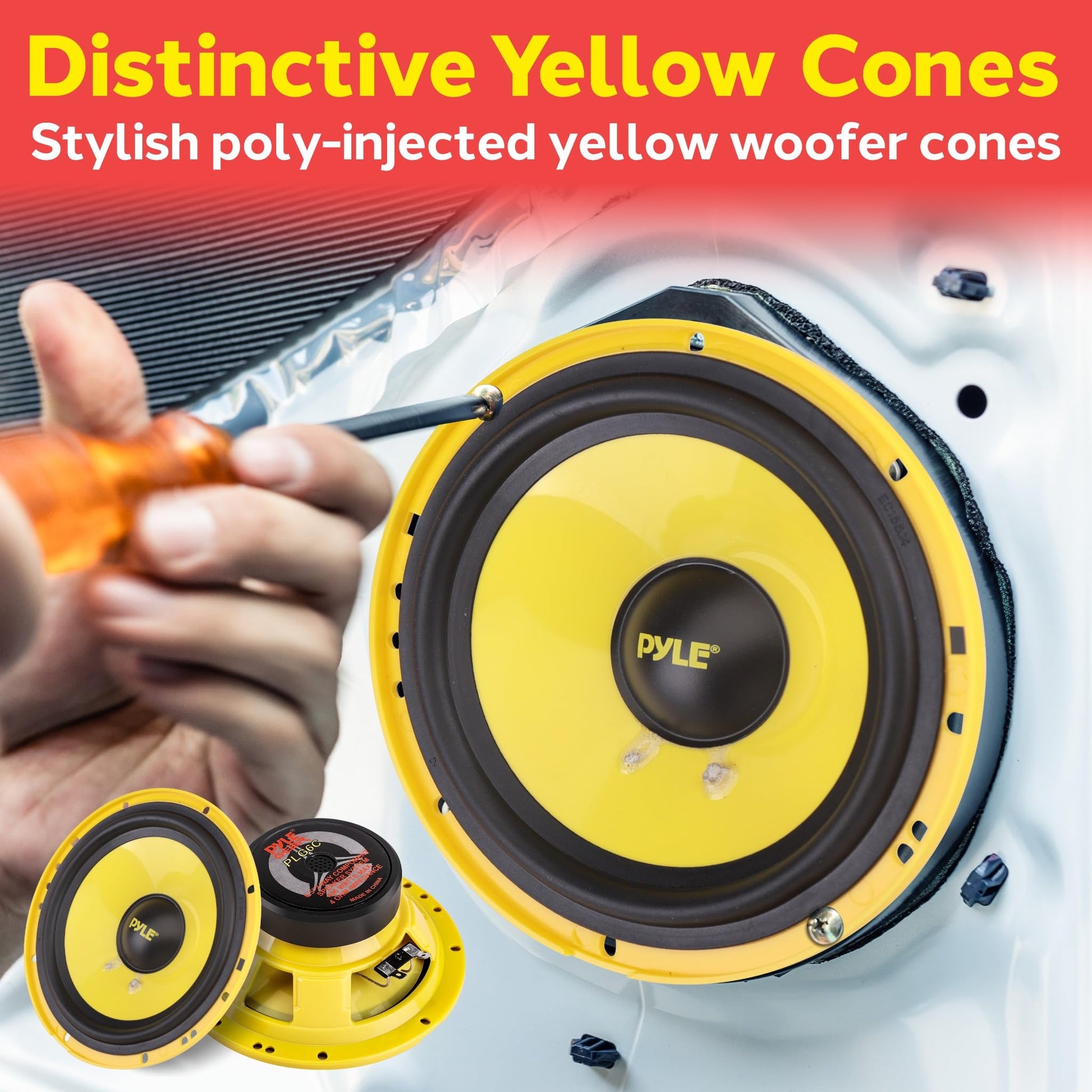 Sistema de Componentes de 2 Vías Pyle PLG6C 16.51 cm 300 v Personalizado