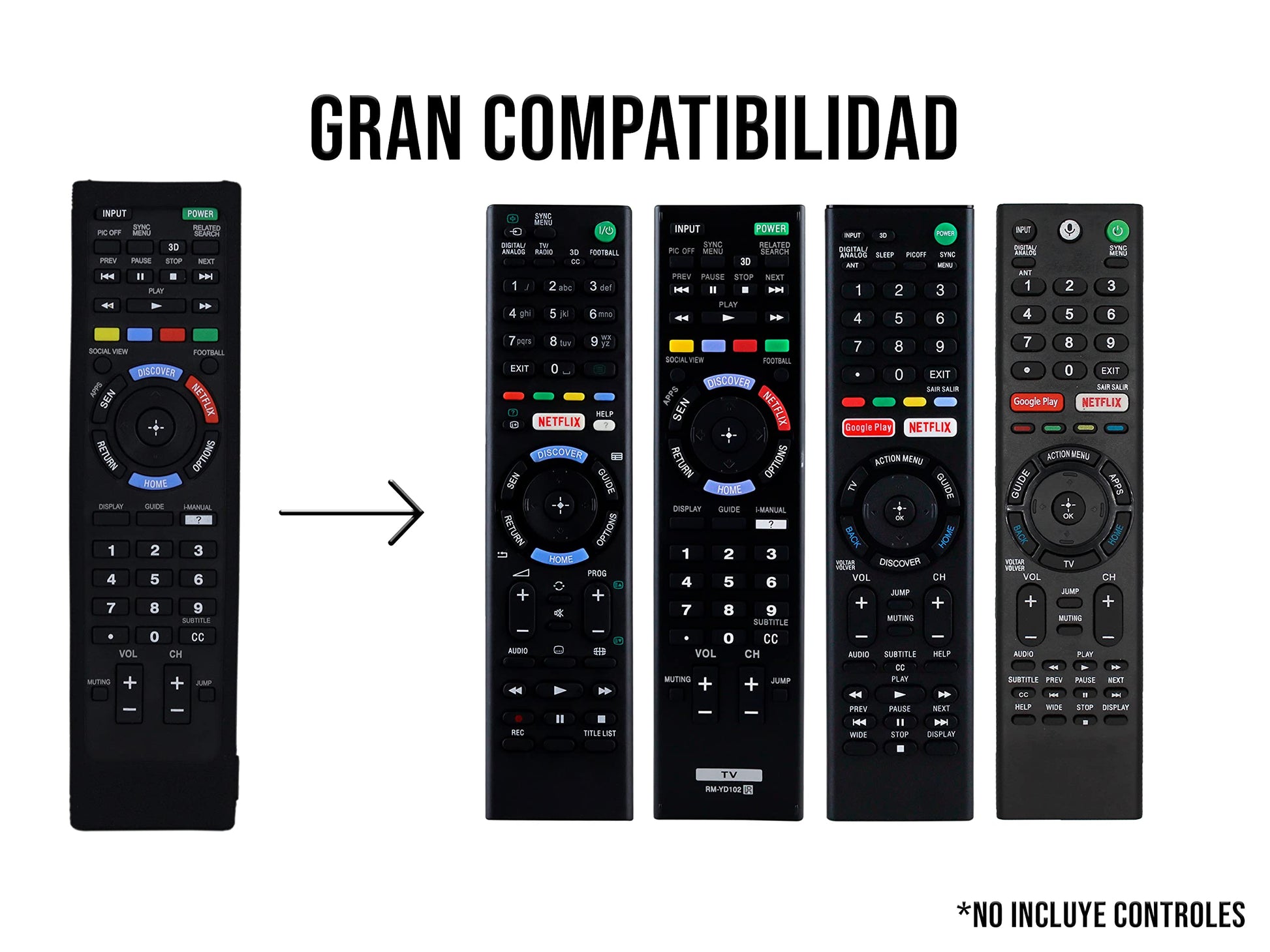 CONTROL EXPERT Funda para Control Sony BRAVIA Smart TV Protector RMT-TX