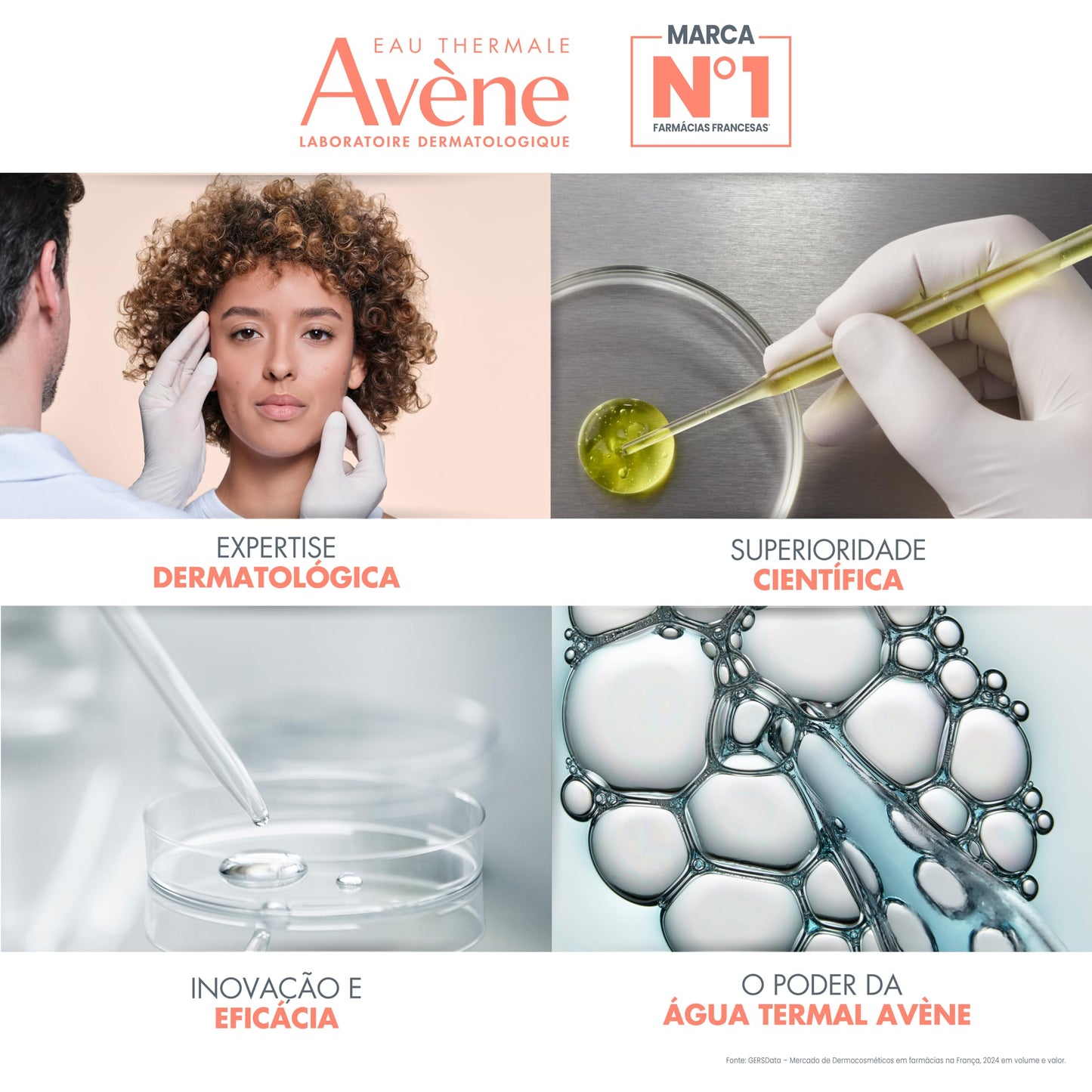 AVENE Hyaluron Activ B3, Contorno de Ojos, Triple Corrección, Descongestiona y Mejora Luminosidad, 15ml