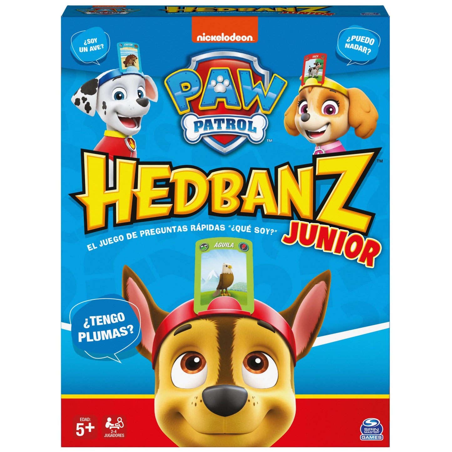 Juego de Mesa Spin Master HedBanz Junior Paw Patrol para Niños a Partir de 5 Años