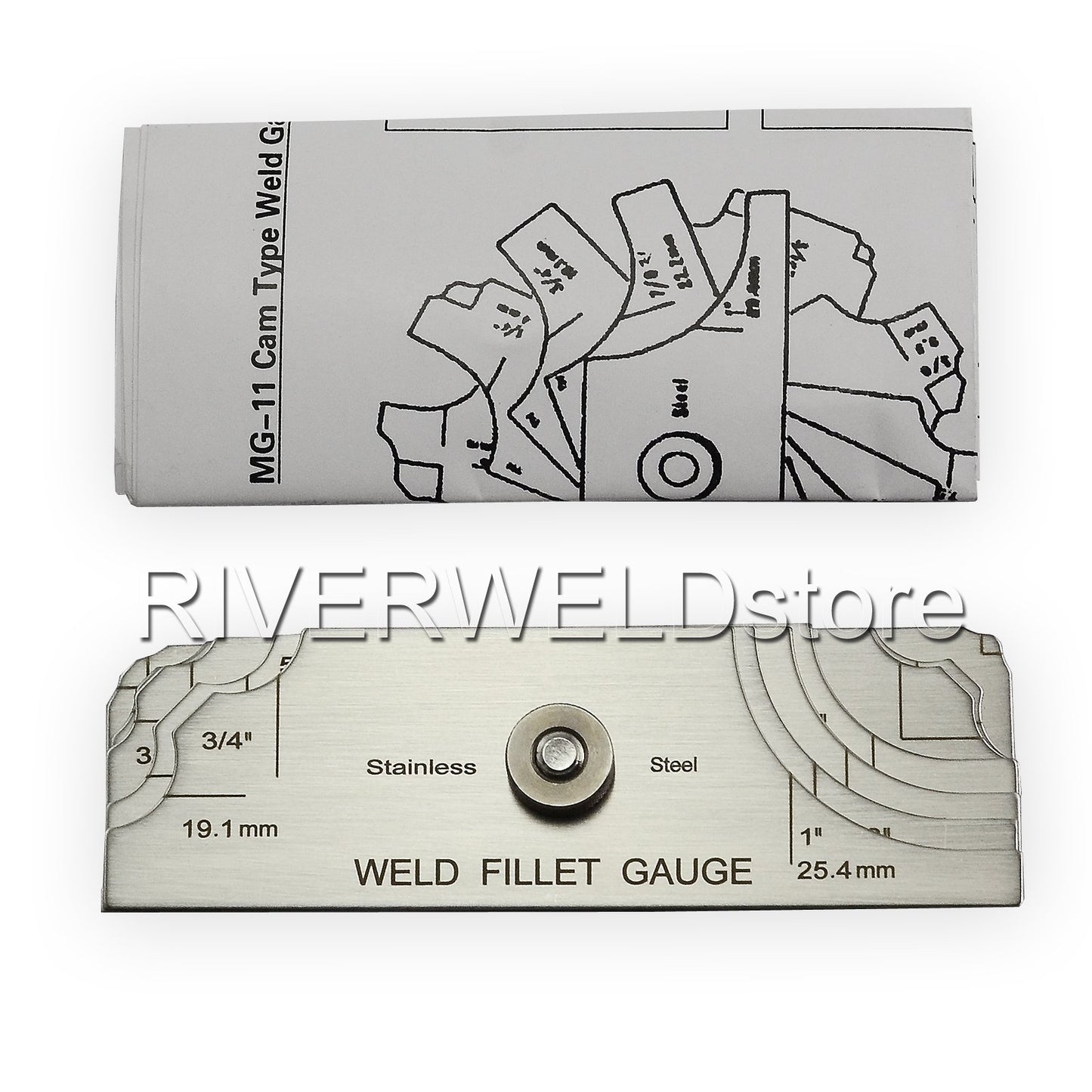 Juego para Soldadura de Filete Riverweld RL con Marcas Métricas e Imperial