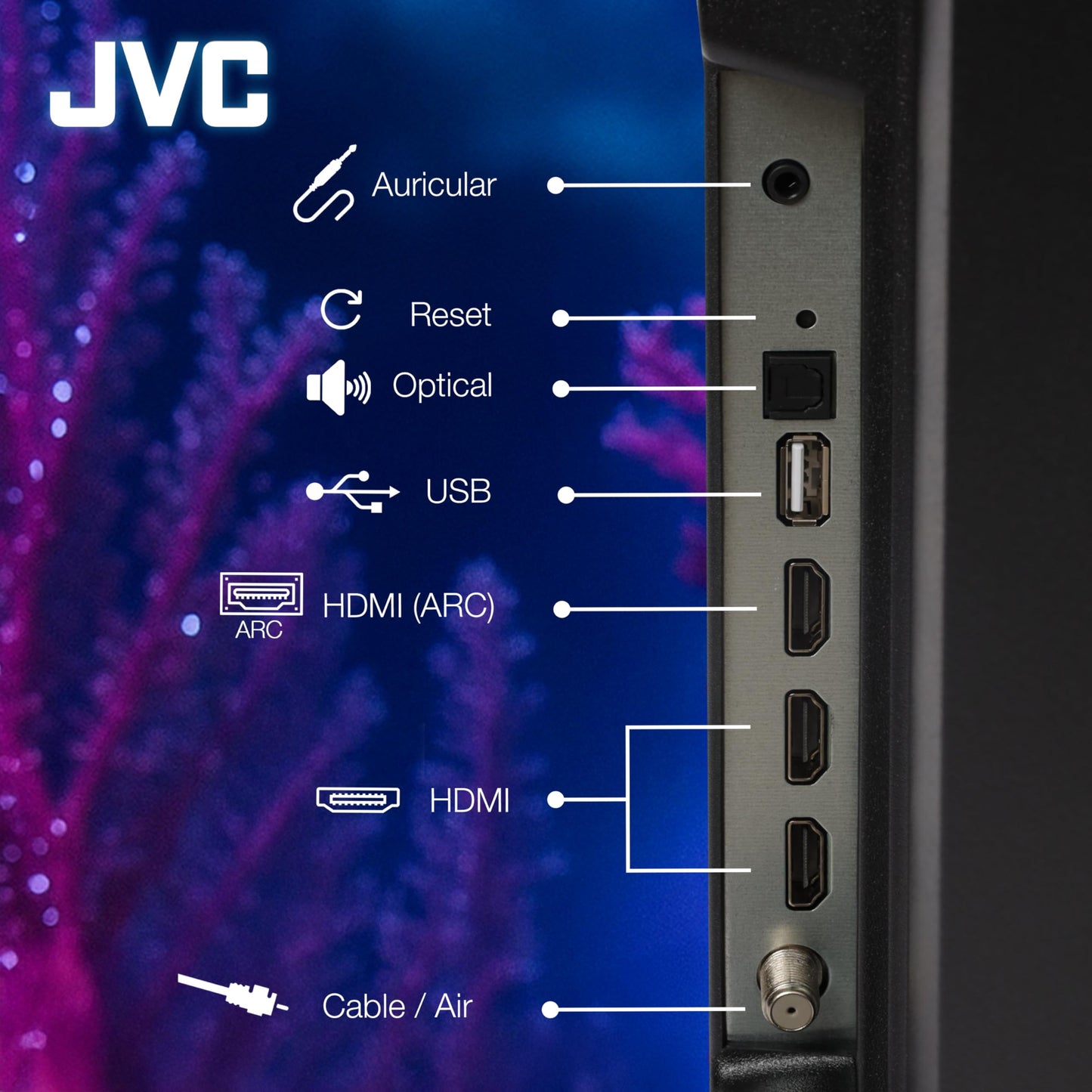JVC SI32R Televisor 32” Roku TV HD