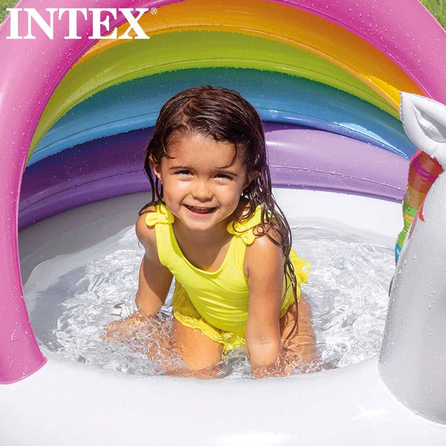 Intex 77925 Alberca 57113 Unicornio p/Bebe de 1.27mts x 1.02mts x 69cm