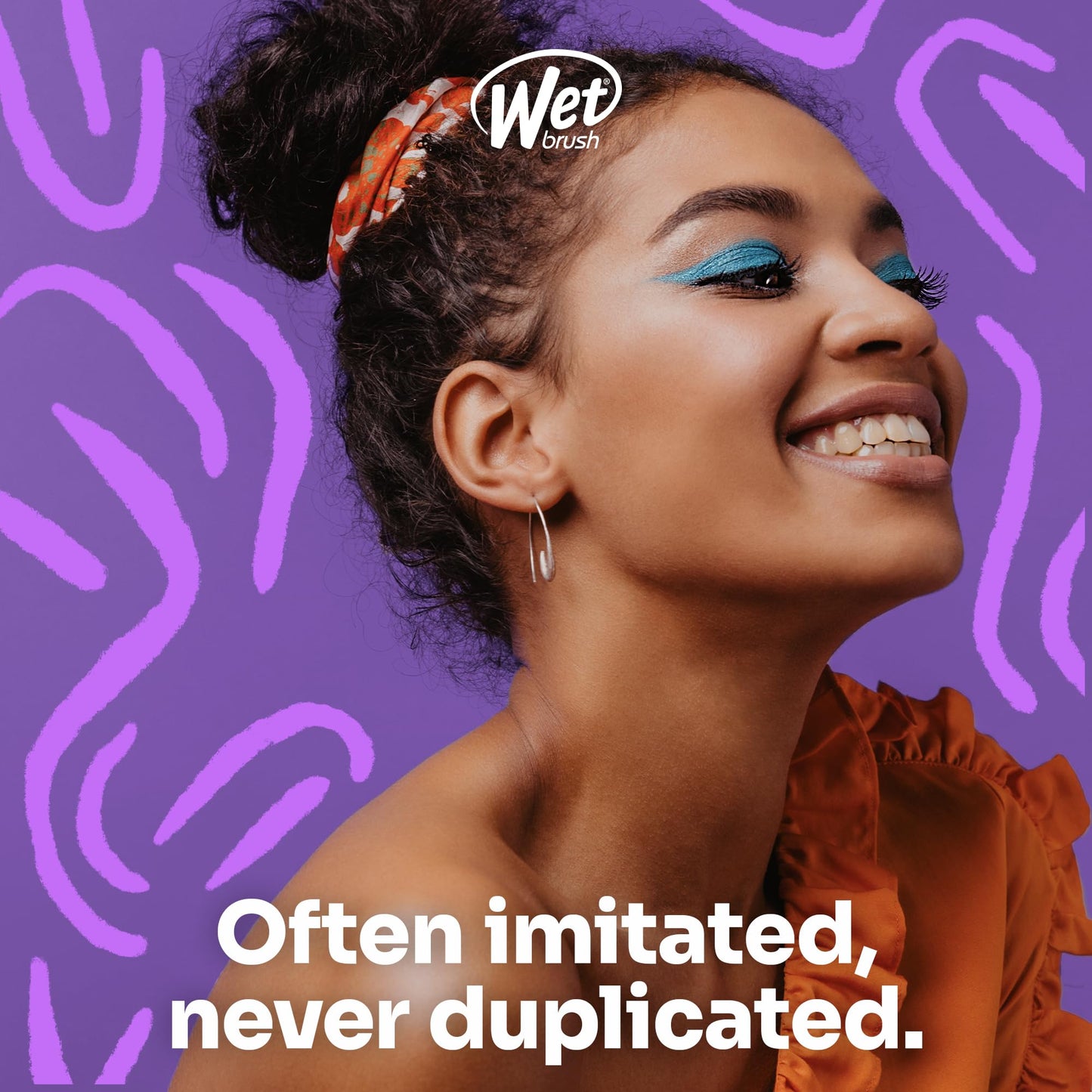 Wet Brush Cepillo desenredante original, espíritu libre, océano, todo tipo de cabello, cerdas IntelliFlex ultra suaves que se deslizan a través de enredos con facilidad, peine sin dolor para hombres, mujeres, niños y niñas