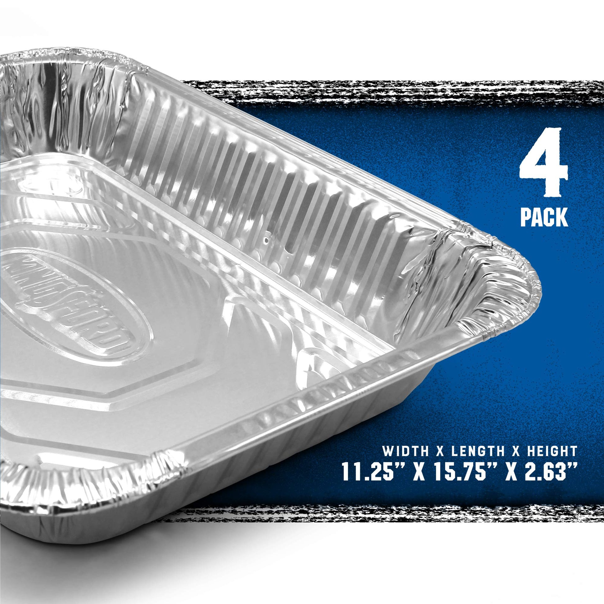 Sartenes de Aluminio Kingsford Grandes Resistentes Desechables para Cocinar y Hornear