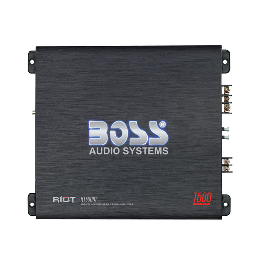 Boss Audio Amplificador de Energía MOSFET DE de 2 Canales, con Control Remoto para Nivel del Subwoofer