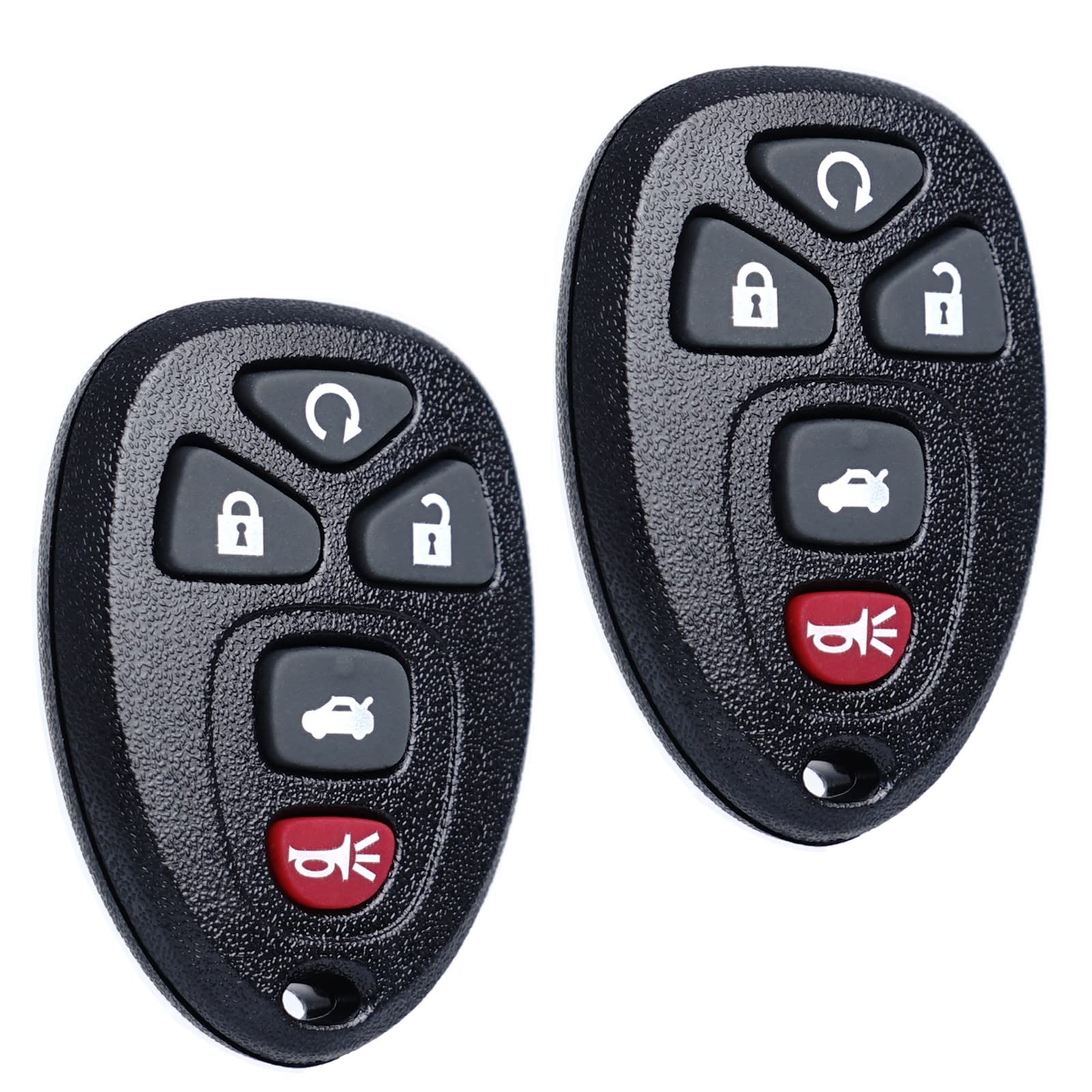 MechanMagic - Juego de 2 controles remotos de repuesto para Chevy Impala 2006-2013 Cadillac DTS Buick Lucerne 2006-2011 Chevrolet Monte Carlo 2006-2007