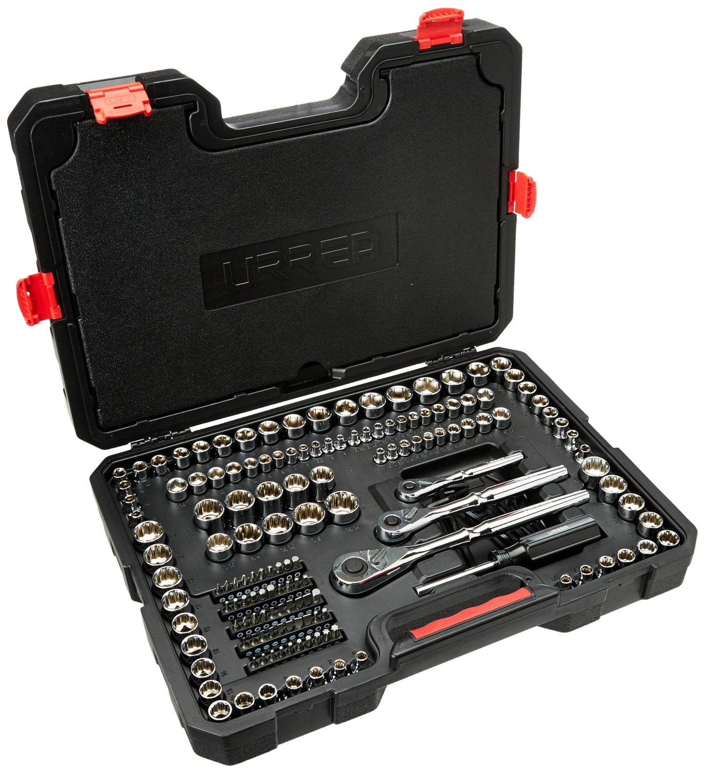 Juego Combinado de Herramienta Urrea JCB02 Rojo con Maletín de 230 Piezas