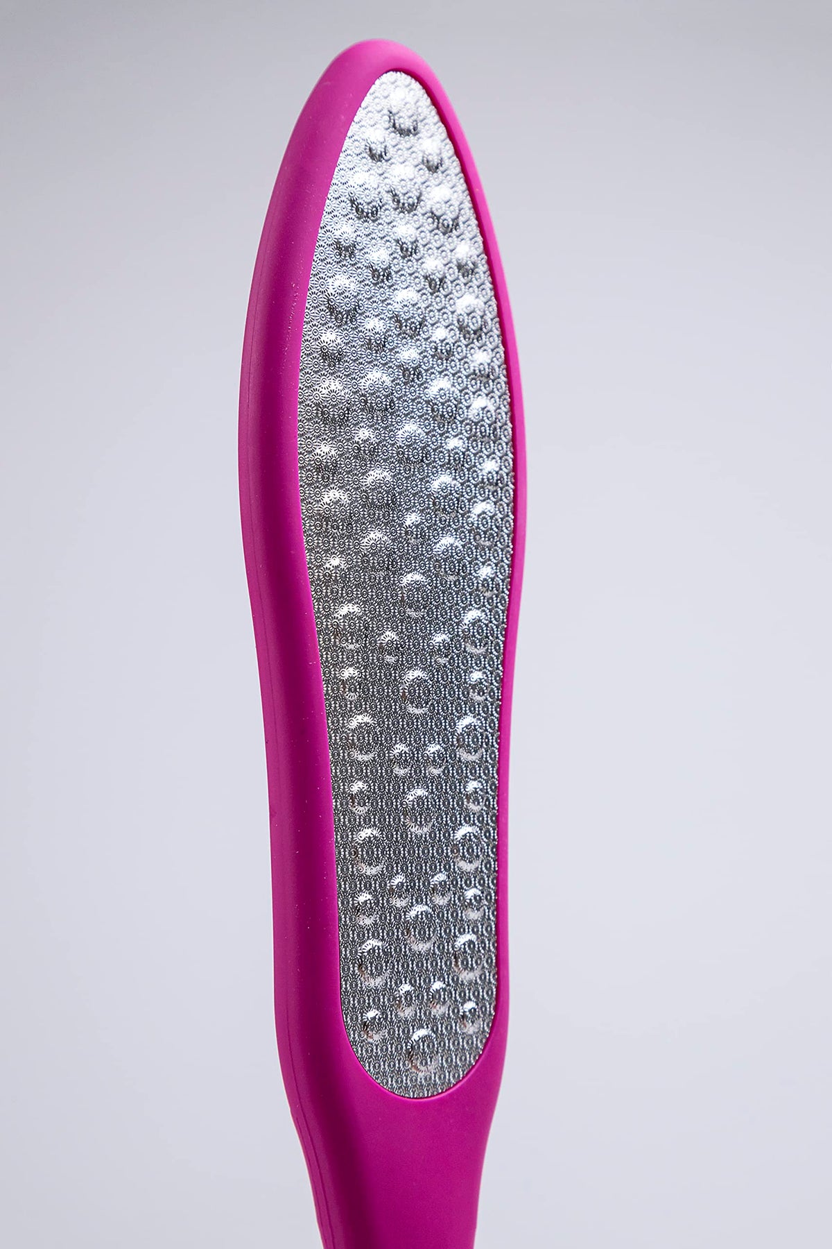 NAIL FACTORY - Lima Para Pedicure Extra Grande con doble lado. Acero Inoxidable. Color Rosa