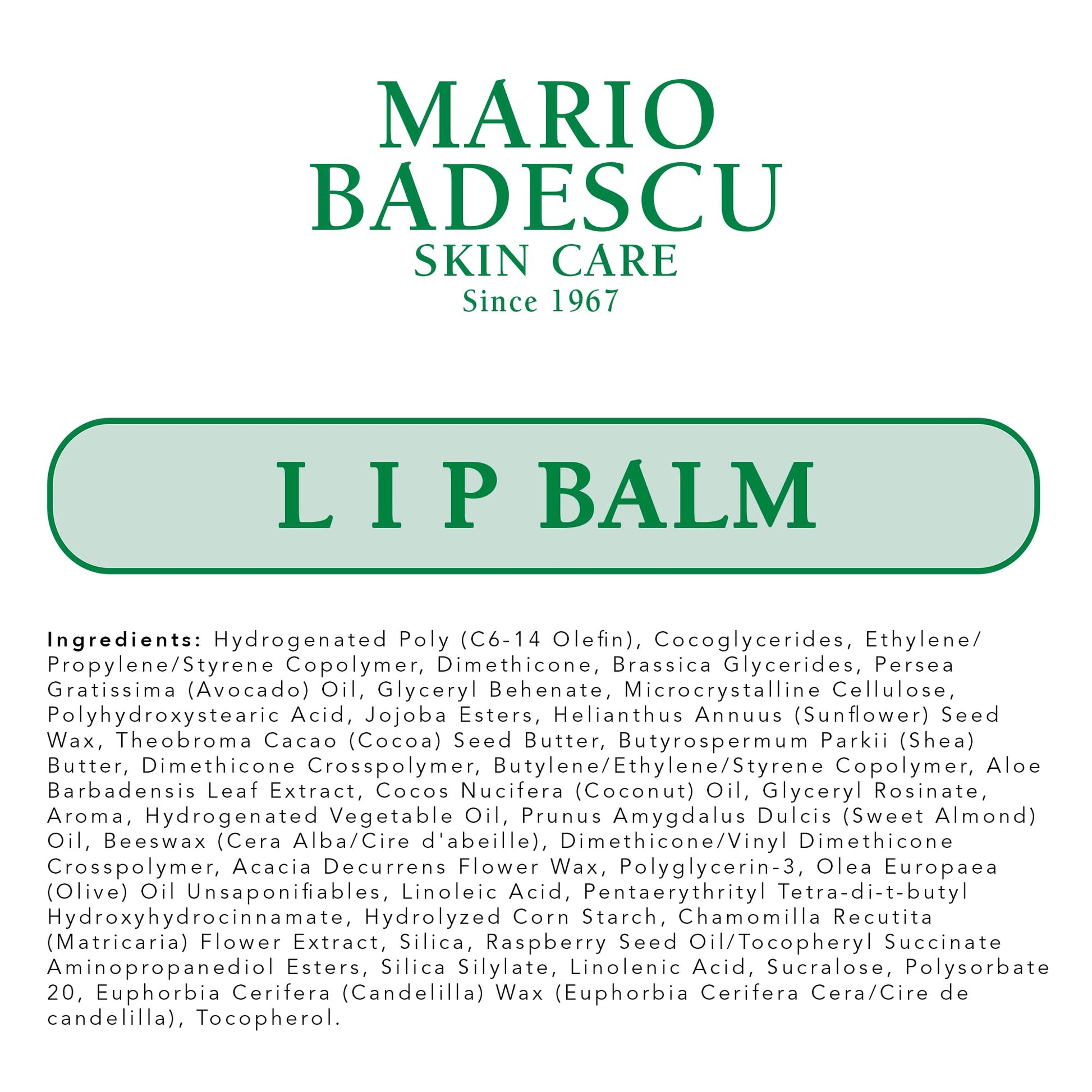 Mario Badescu Bálsamo labial para labios secos y agrietados, paquete trío que incluye menta, rosa y humectante original, cuidado ultra nutritivo para una sensación suave, tersa y flexible, 3 unidades