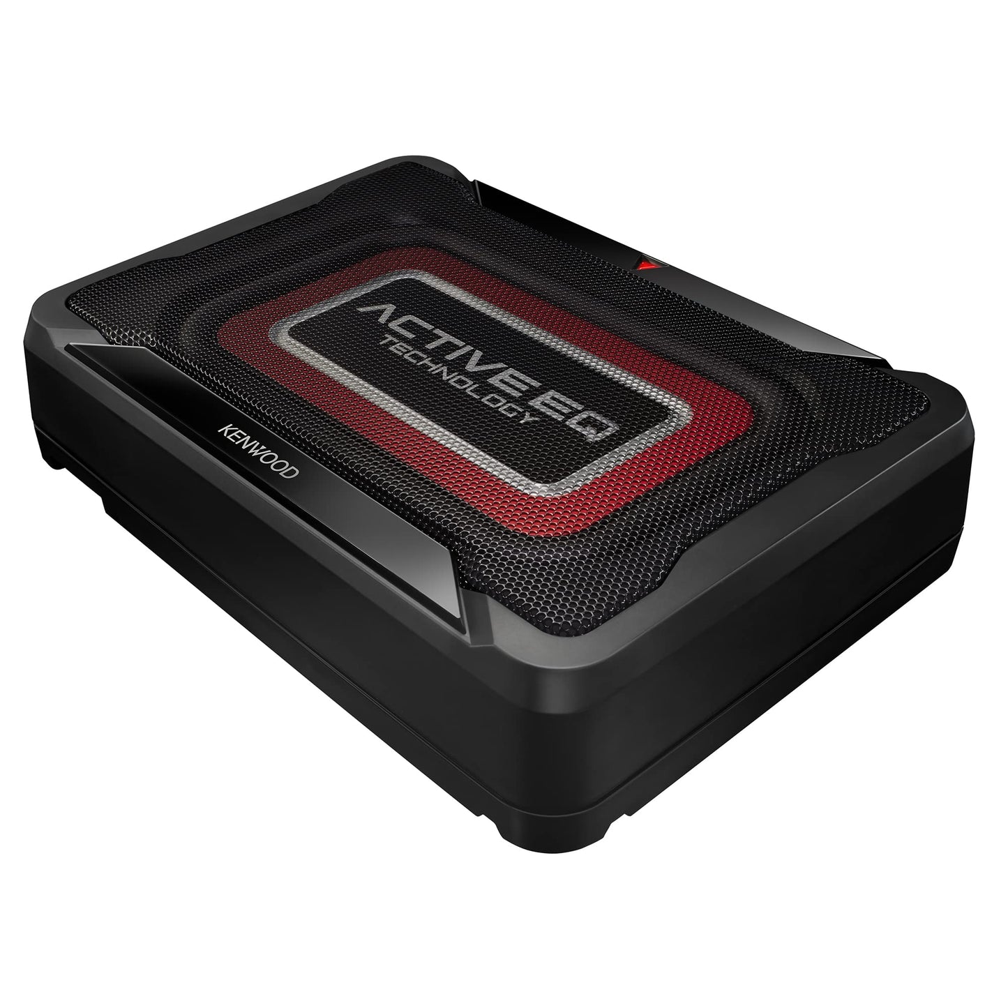 Kenwood KSC-PSW7EQ - Subwoofer Compacto Activo con Ecualizador Activo (Potencia de Salida de 160 W, Amplificador Clase D, Carcasa de Aluminio, Control Remoto por Cable)