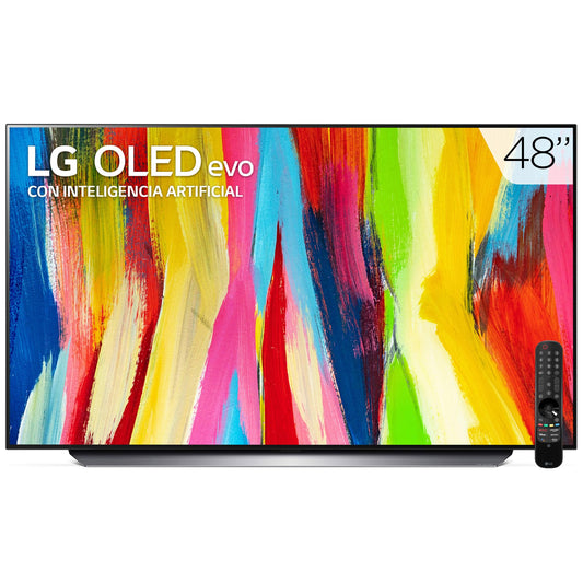 LG Pantalla OLED TV Evo 48'' 4K SMART TV con ThinQ AI OLED48C2PSA
