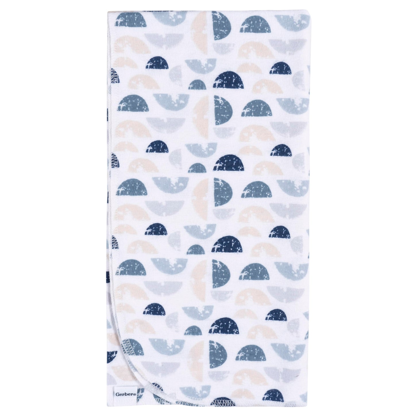 Gerber - Mantas Unisex para bebé, 100% Franela de algodón, 30 x 30 Pulgadas (Paquete de 4), Calma Costera, Talla única