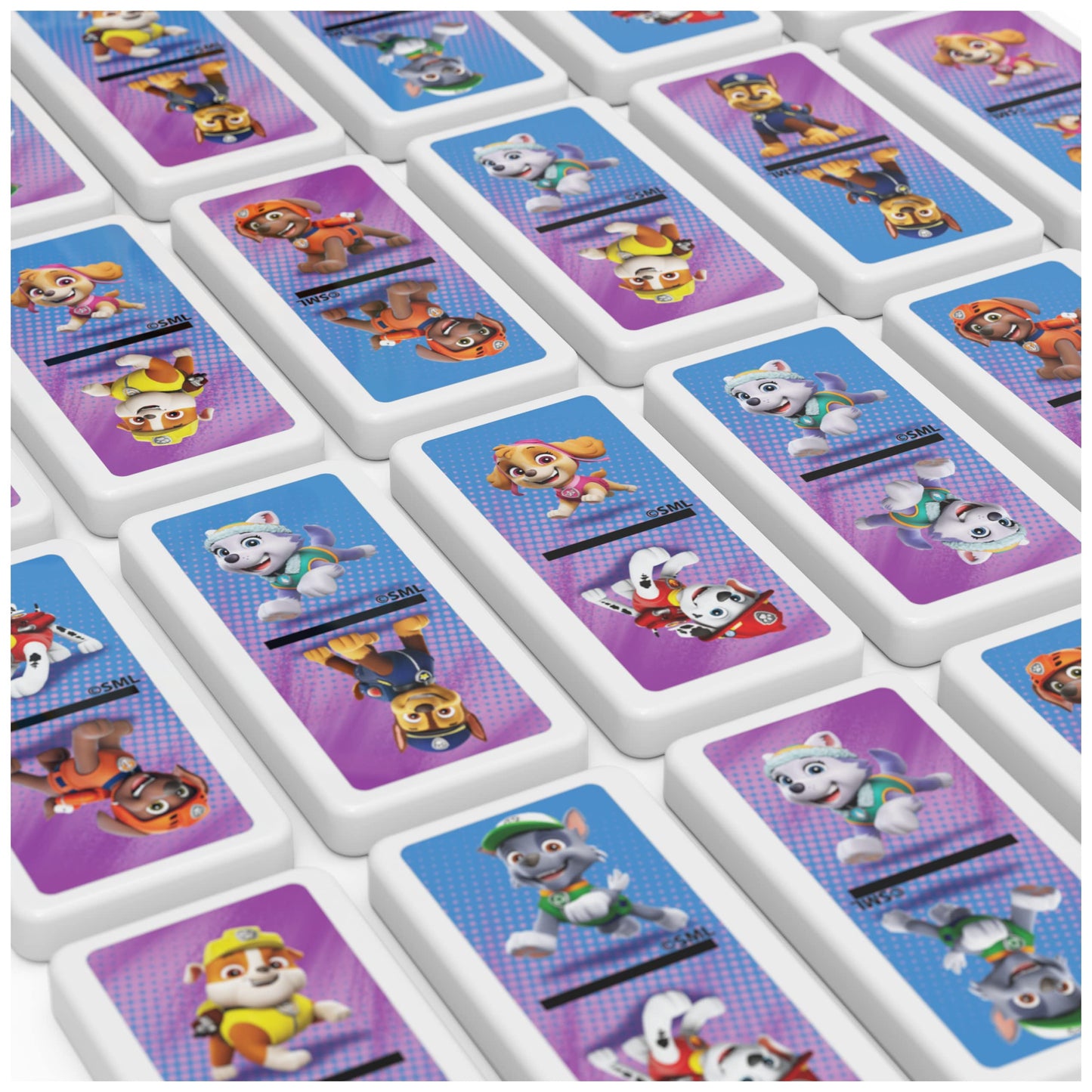 Cardinal, Juego de dominó de la Patrulla Canina de Spin Master Games, Juegos para niños de 2 a 4 Jugadores en miniestuche portátil, Juguetes de la Patrulla Canina para niños a Partir de 4 años
