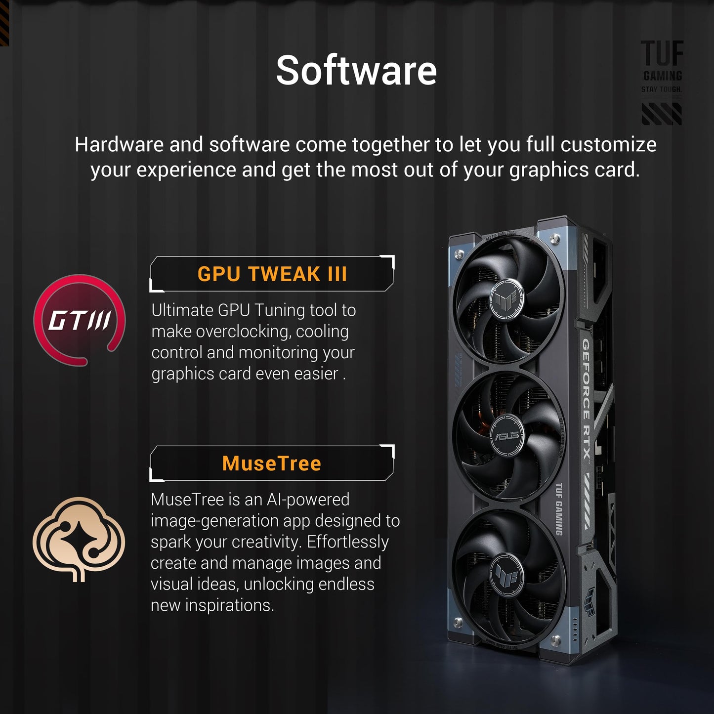 Tarjeta de Video ASUS TUF RTX5080 GAMING 16GB