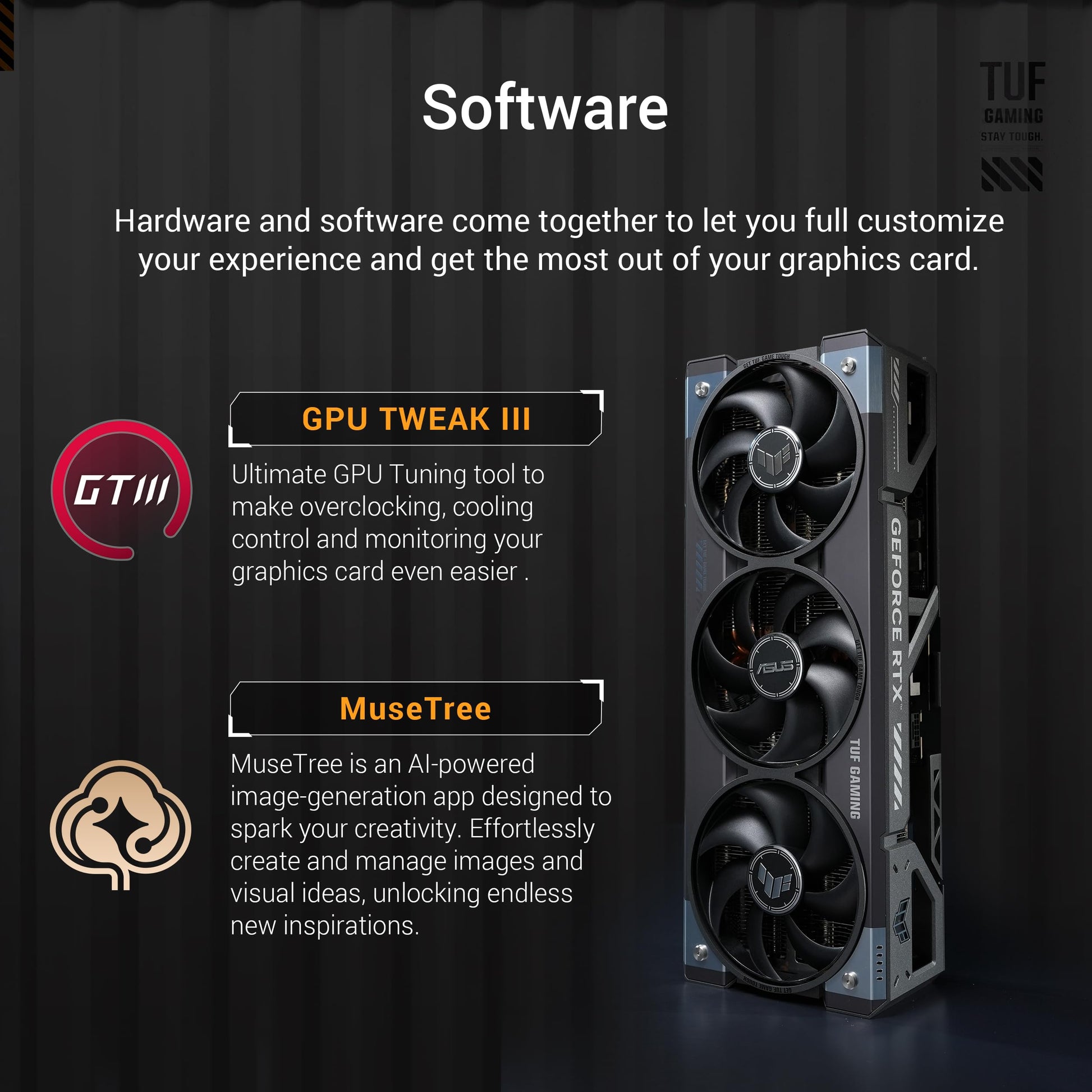 Tarjeta de Video ASUS TUF RTX5080 GAMING 16GB