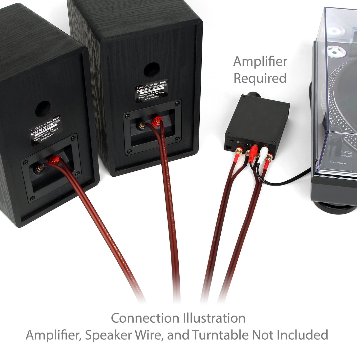 Altavoces de Estantería Micca Negro Sonido Envolvente para Cine en Casa