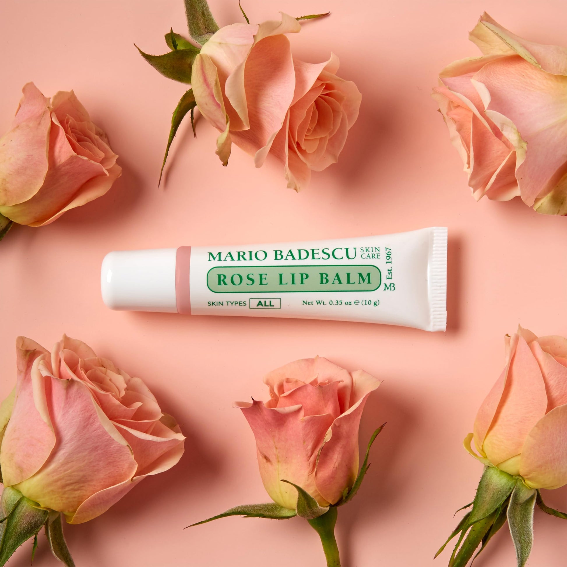 Mario Badescu Bálsamo labial para labios secos y agrietados, paquete trío que incluye menta, rosa y humectante original, cuidado ultra nutritivo para una sensación suave, tersa y flexible, 3 unidades