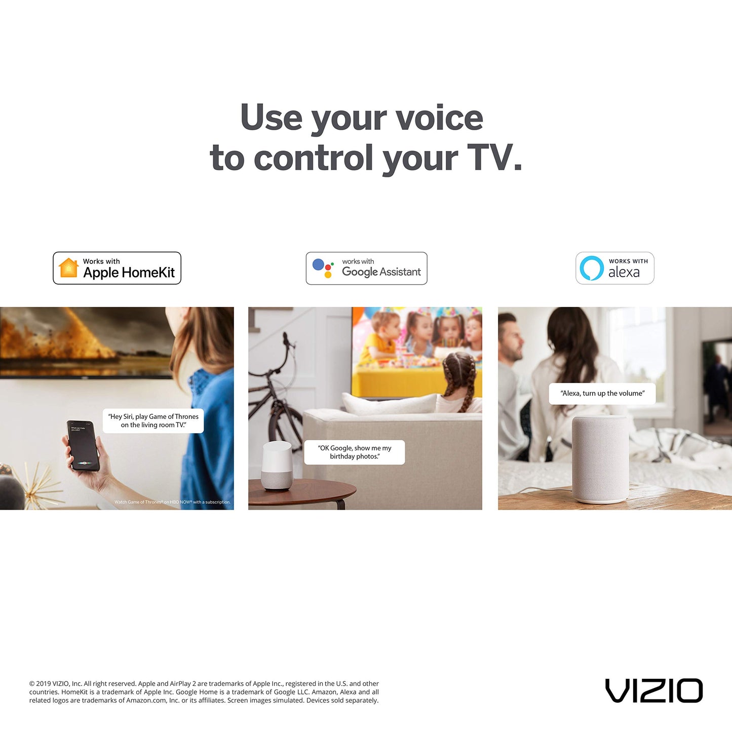 Smart TV 32 Pulgadas VIZIO Serie D Full HD 1080p con Apple AirPlay y Chromecast Integrado Negro