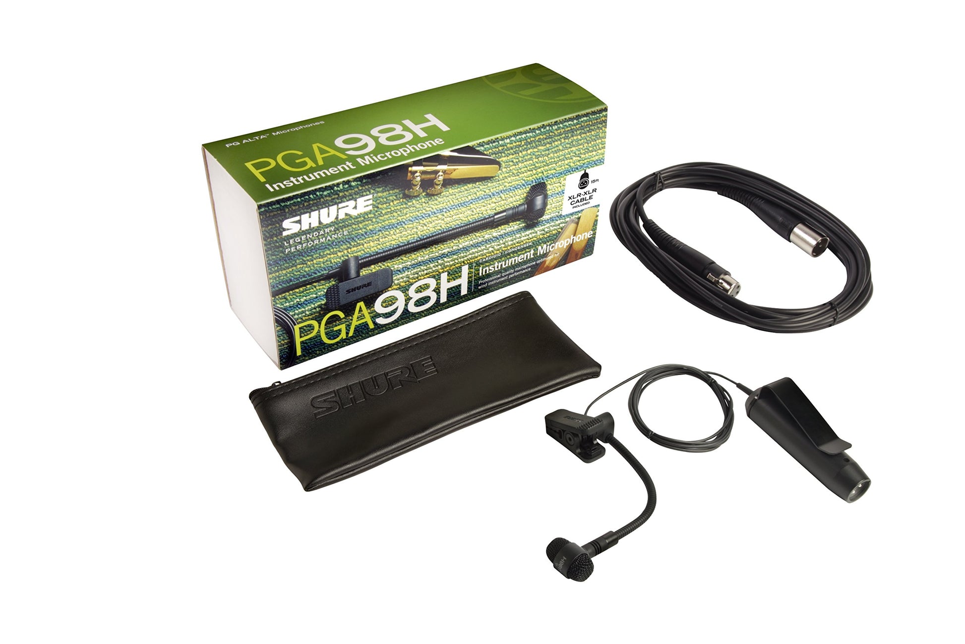 Micrófono Condensador Cardioide Shure PGA98H Pinza para Instrumentos