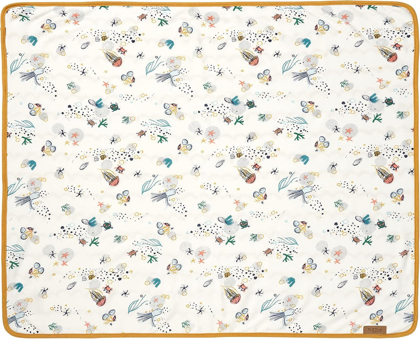 Tutti Bambini Our Planet - Juego de 2 sábanas bajeras Ajustables para Cuna (100% algodón orgánico, para colchones de 53 x 80 cm a 60 x 90 cm)