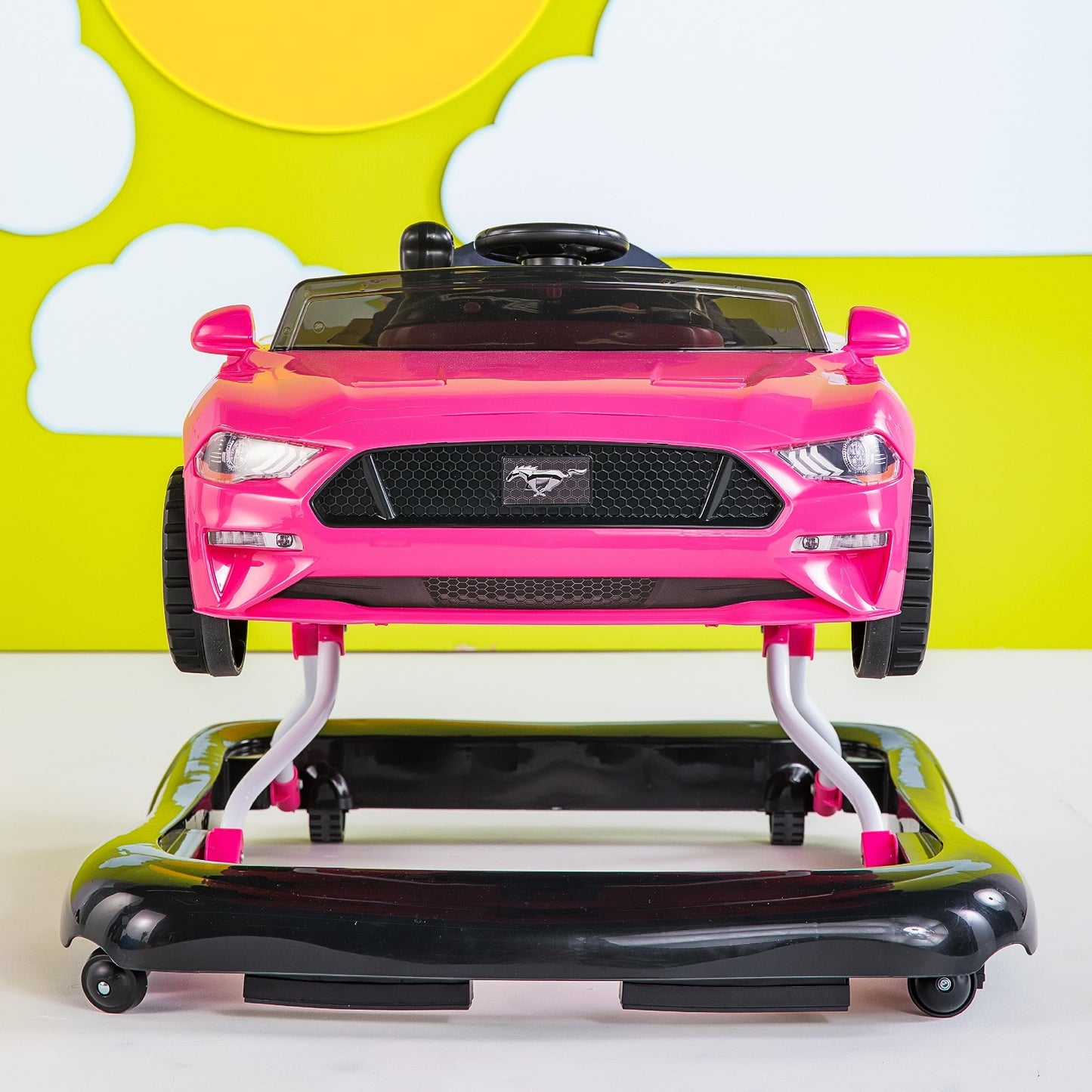 Bright Starts Andadera Ford Mustang 4 En 1, Rosa