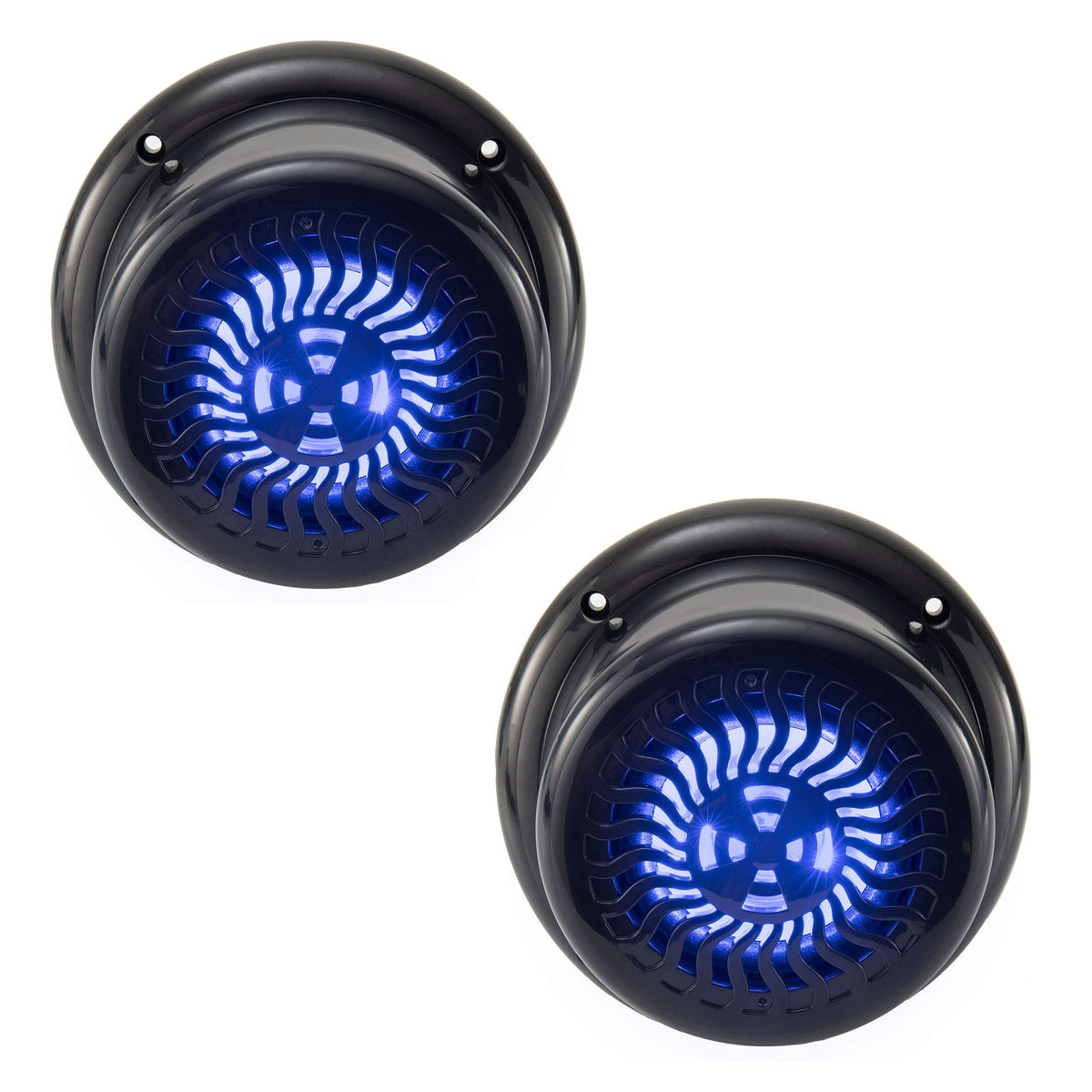 Altavoces Empotrados RecPro Negro LED Azul Paquete de 2 para RV