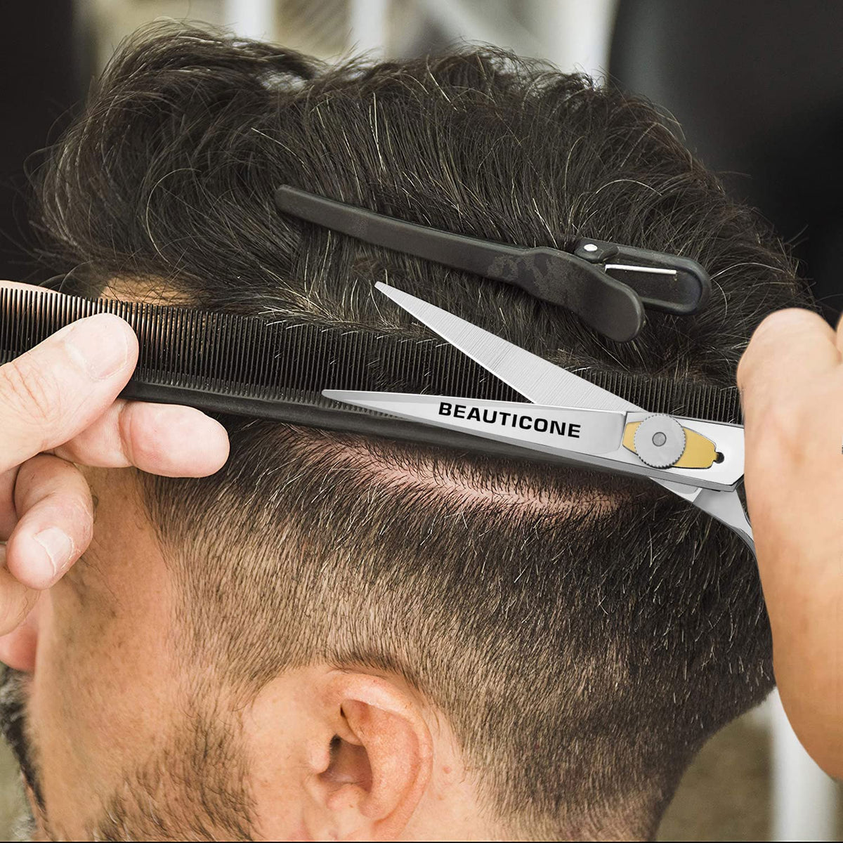 BEAUTICONE Hair Cutting Scissors | Professional Mirror Finish Stainless Steel Barber Scissors/Shears | Hairdressing Scissors | Smooth Razor & Sharp Edge Blades - Hair Scissors for Men/Women