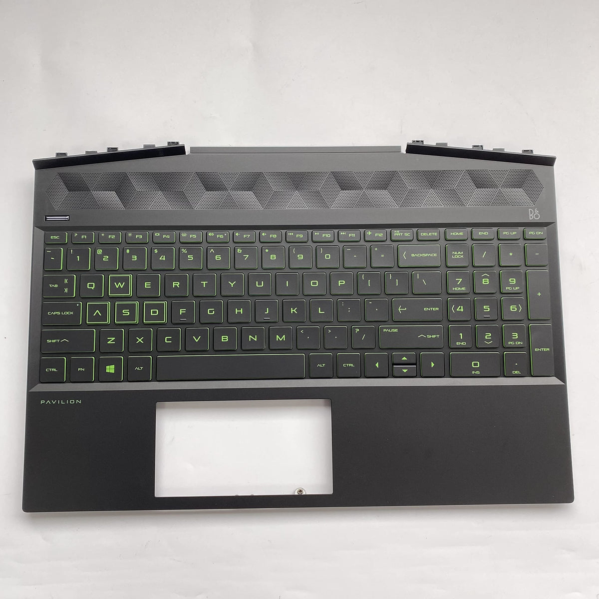 Reposamanos Retroiluminado Verde para Teclado HP Gaming Pavilion 15-DK 15-DK0126TX TPN-C141