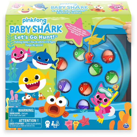 Juego de Pescar Pinkfong Baby Shark Azul con Canción para Niños