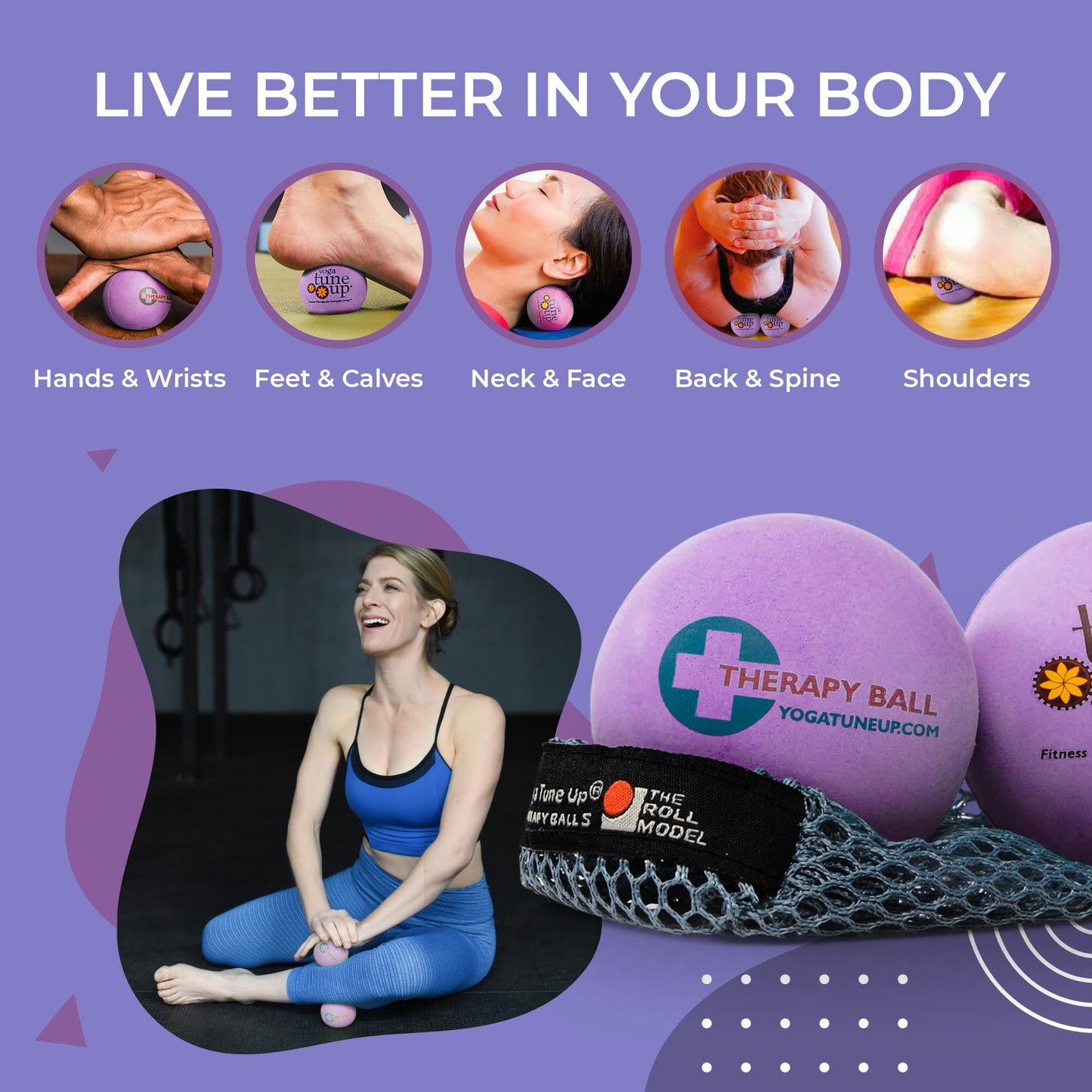 Therapy Balls Yoga Tune Up Jill Miller Deep Purple
