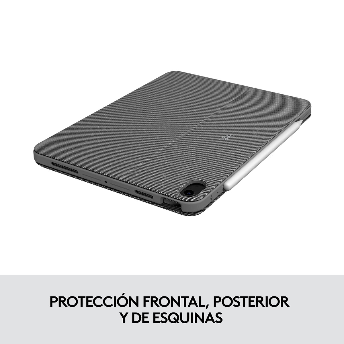 Funda con Teclado Retroiluminado Logitech Grafito Combo Touch iPad Air 4ta y 5ta Gen