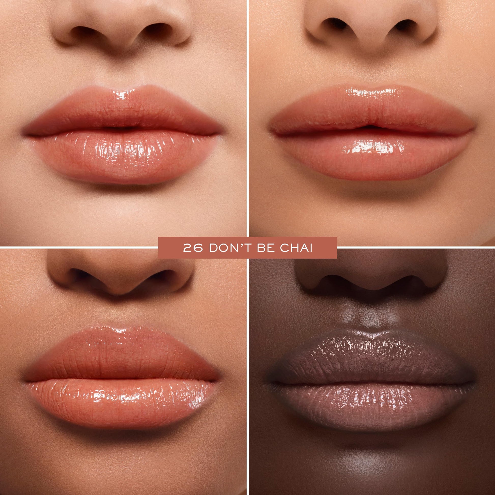 Lancôme Idôle Lip Butterglow, Bálsamo Labial con Color, Cuida, Hidrata e Ilumina con su Textura Ligera, Con 12% Escualano y Ceramidas, 26 Don't Be Chai, 3 g