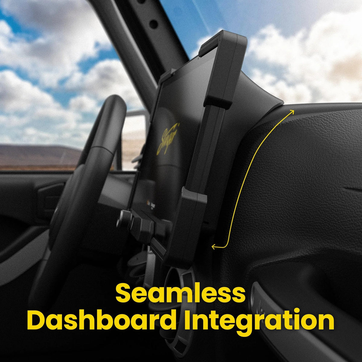 Estéreo Touchscreen Stinger HORIZON12 Negro con CarPlay y Auto para Wrangler JK (2011-18)