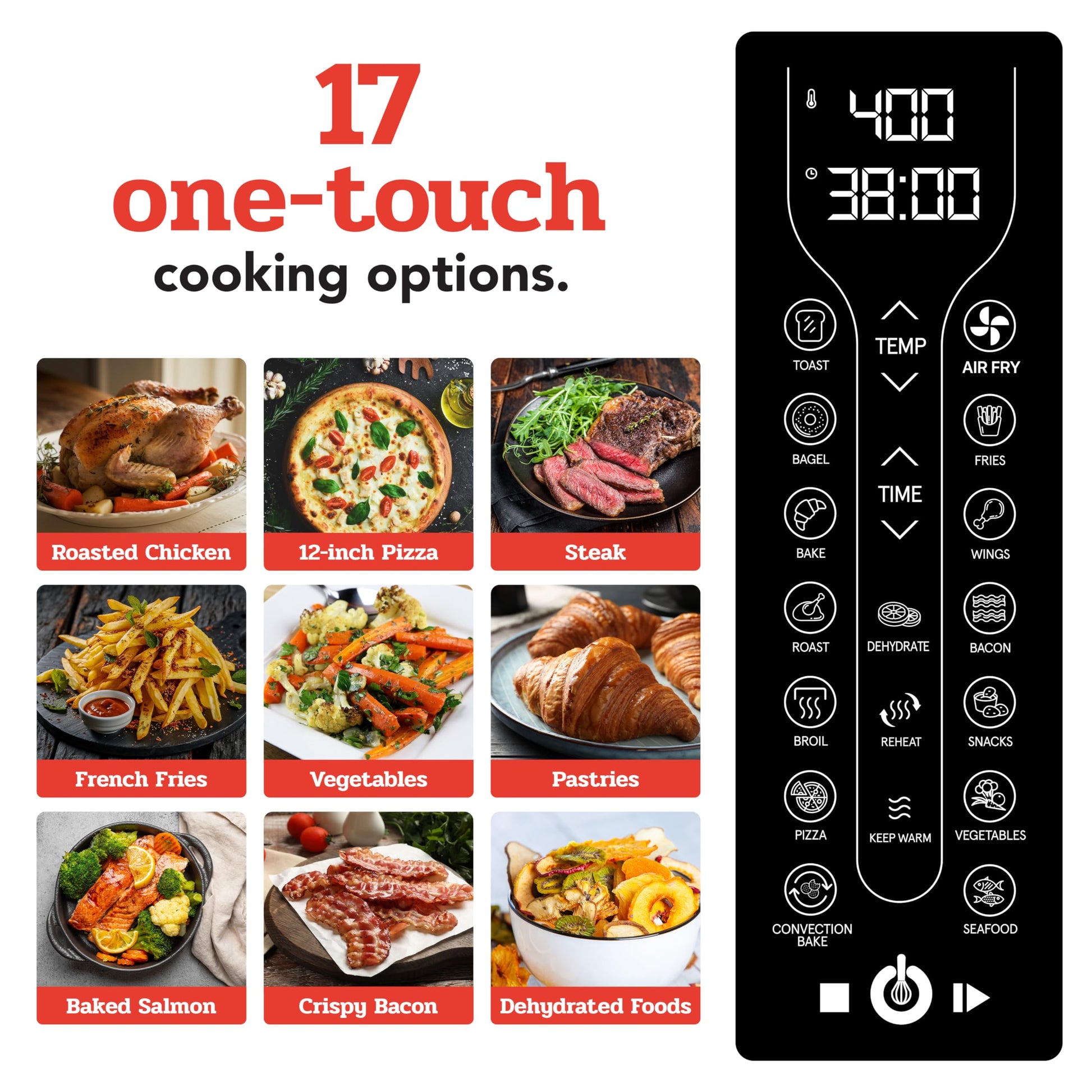Digital Air Fryer Oven 6-Slice