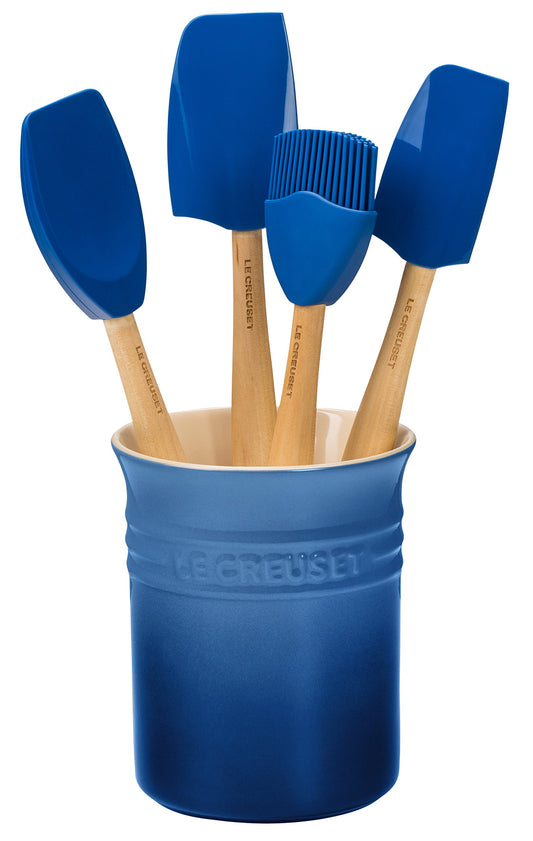 Le Creuset of America Craft Series - Juego de utensilios de cocina de 5 piezas, color beige, Marseille, 1