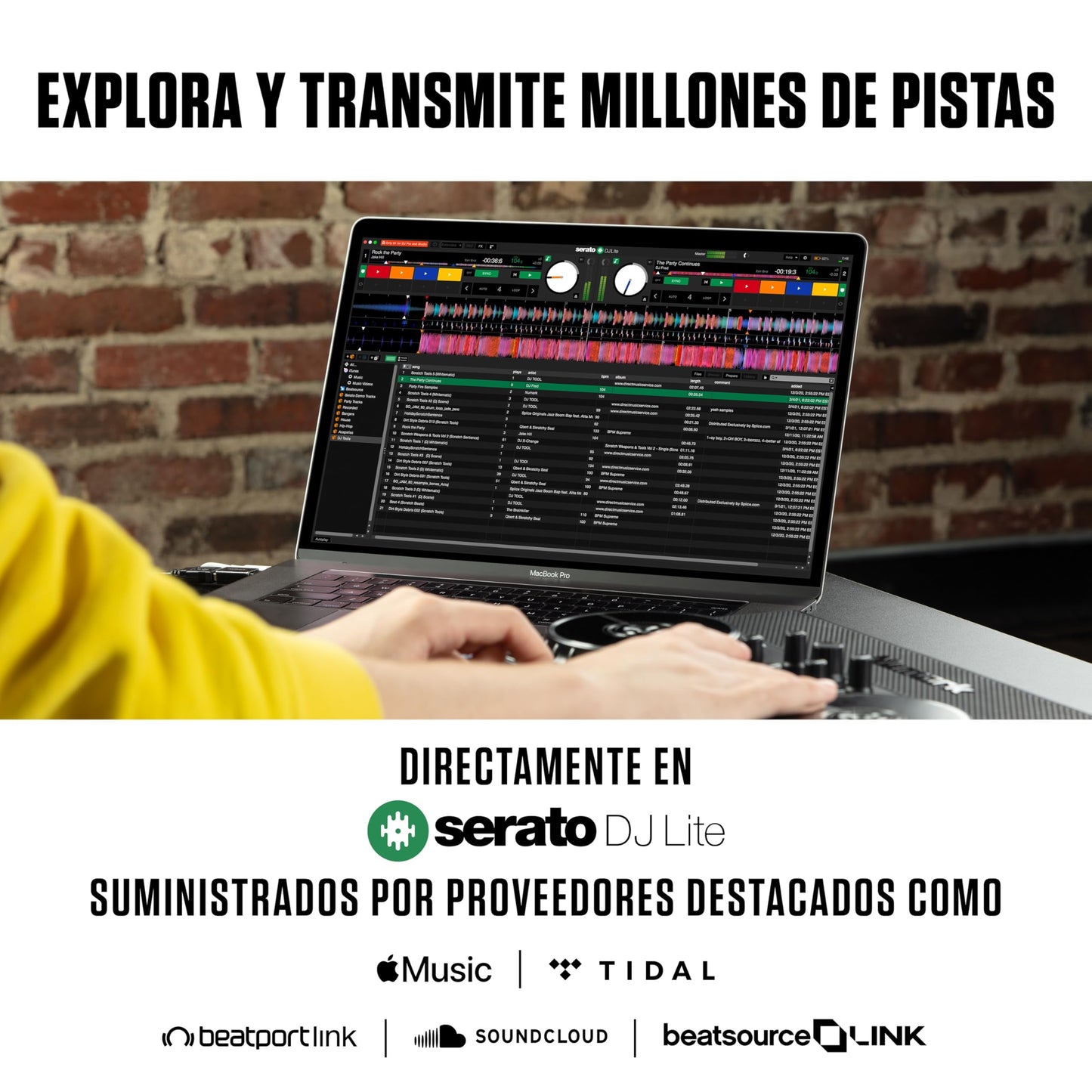 Controlador DJ Numark Party Mix Live Luces Integradas y Altavoces para Serato DJ Lite y Algoriddim djay Pro AI