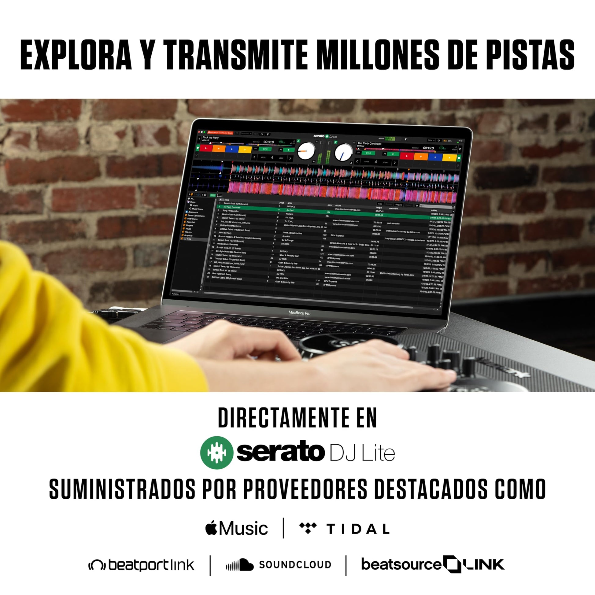 Controlador DJ Numark Party Mix Live Luces Integradas y Altavoces para Serato DJ Lite y Algoriddim djay Pro AI