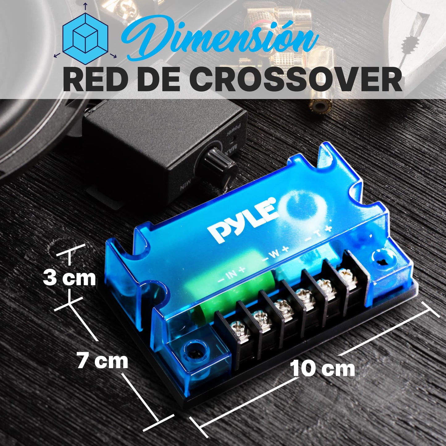 Bocinas de Coche Pyle 6.5 Pulgadas con Tweeters de Aluminio y Redes de Cruce