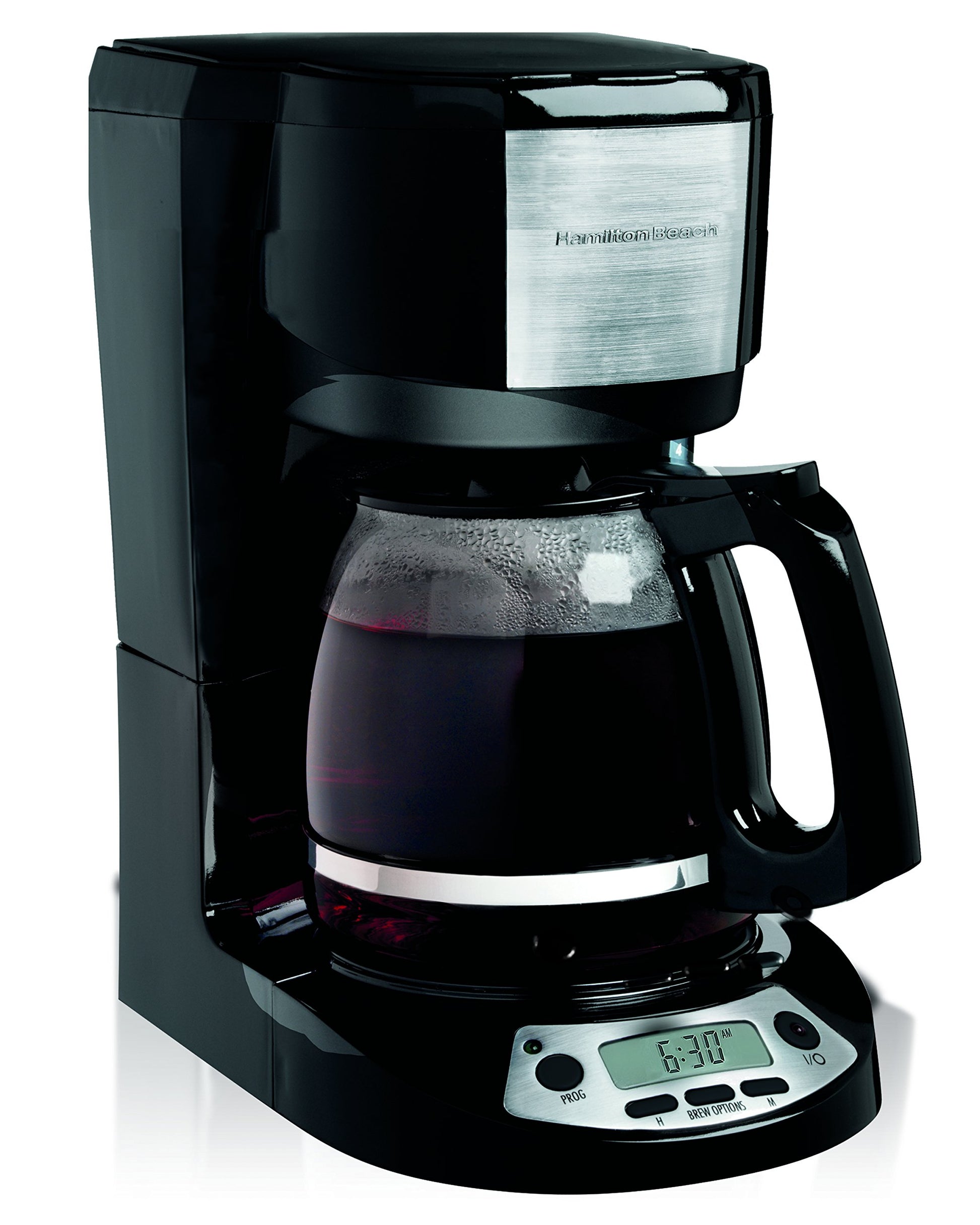 Hamilton Beach 49615 Cafetera Programable,12 Tazas, Negra