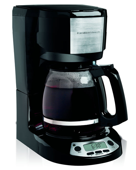 Hamilton Beach 49615 Cafetera Programable,12 Tazas, Negra