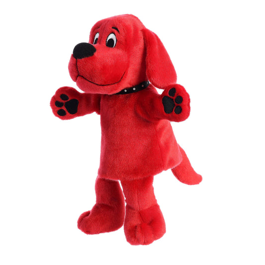 Aurora® Playful Clifford® Clifford - Peluche de marioneta de Mano - Nostalgia Infantil - Compañía Duradera - Rojo 12 Pulgadas