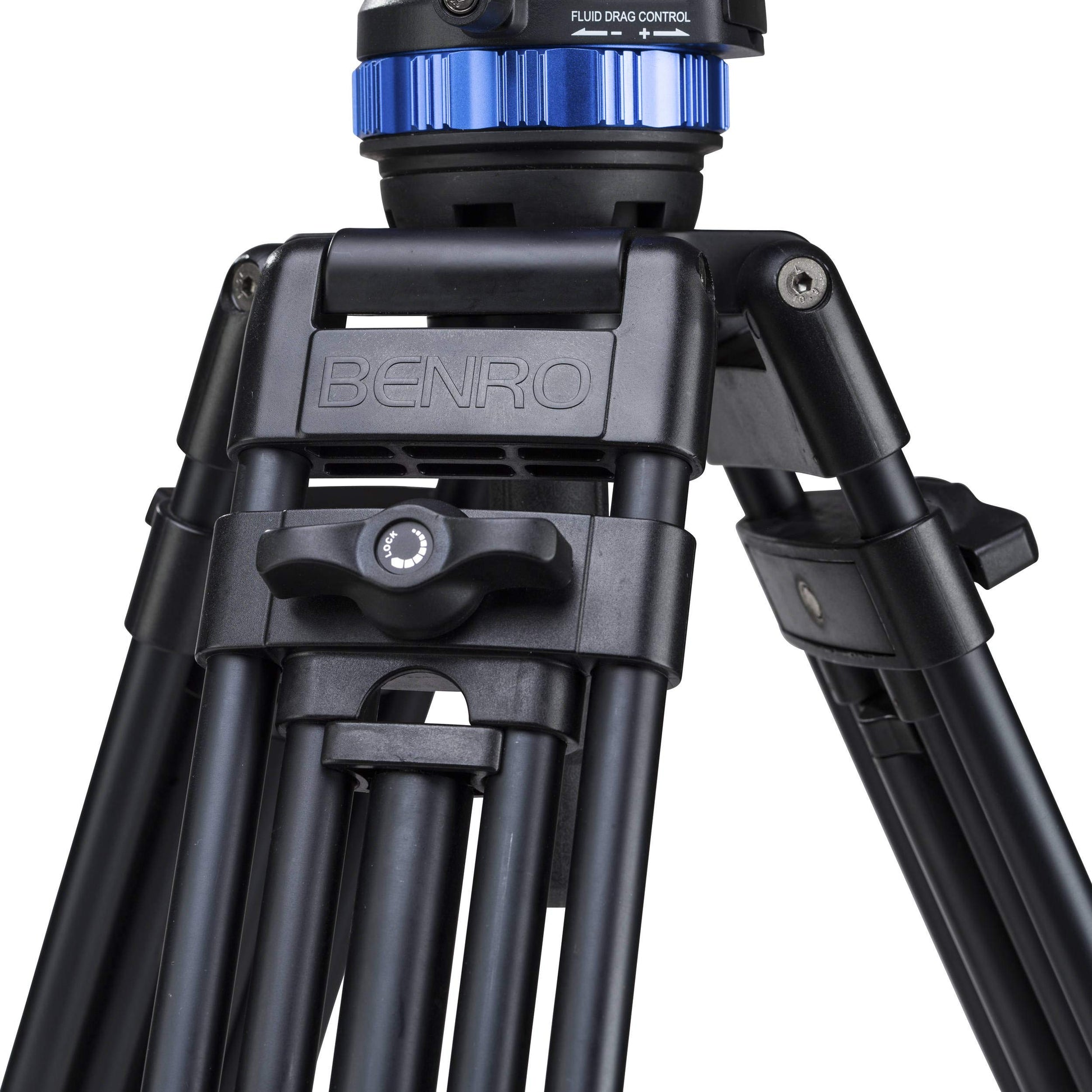 Benro A673TM Dual Stage Aluminium Video Tripod S8PRO Head - 75mm Bowl, 3-Leg Sections, Twist Lever-Lock