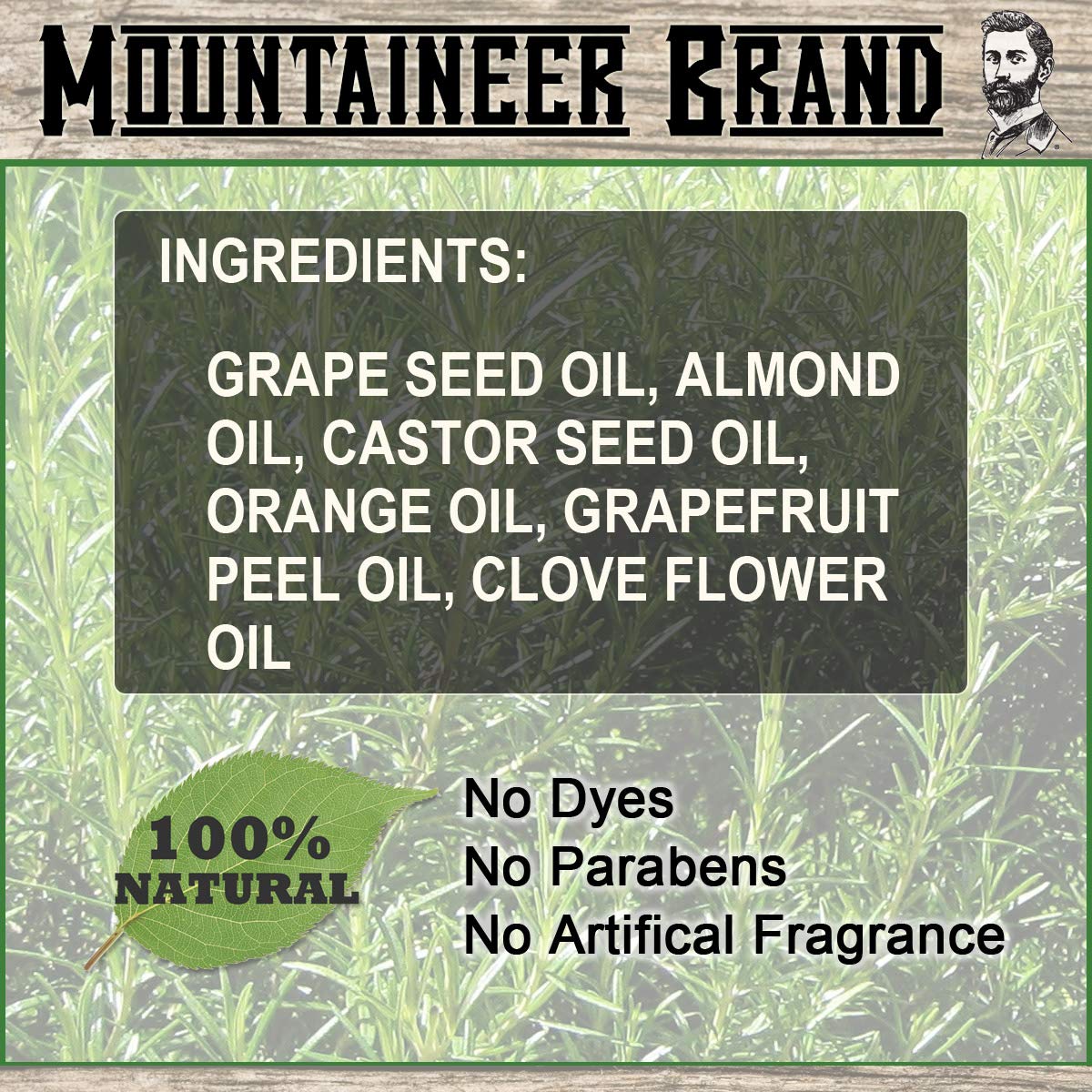 Beard Oil by Mountaineer Brand: WV Citrus & Spice. Beard Conditioning Oil, 2 Ounce Bottle
